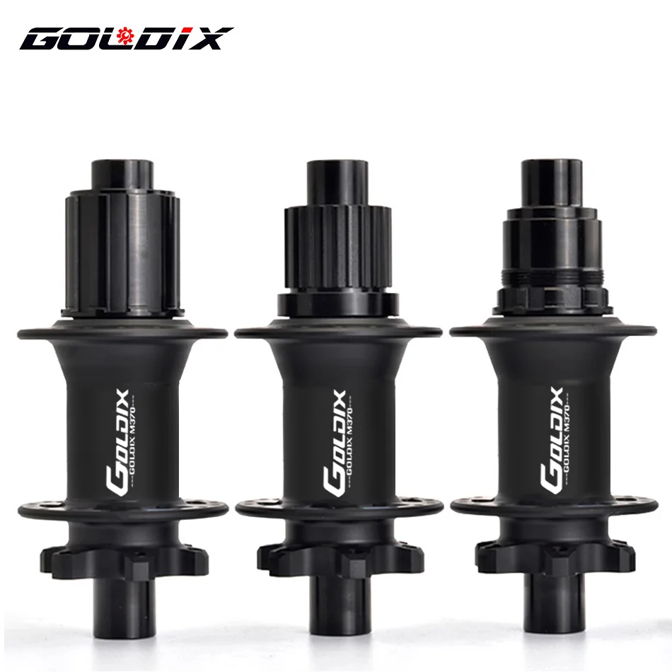 GOLDIX GDX370 Bicycle Hub Sealed Bearing 6-bolt Disc Brake Straight Pull 32 Holes Ratchet 36T BOOST MTB Hub for Shimano