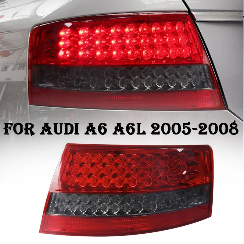 Car Lights Taillights For Audi A6 C6 LED Tail Light 2005 2006 2007 2008 A6L Rear Fog Brake Turn Signal Automotive Accessories