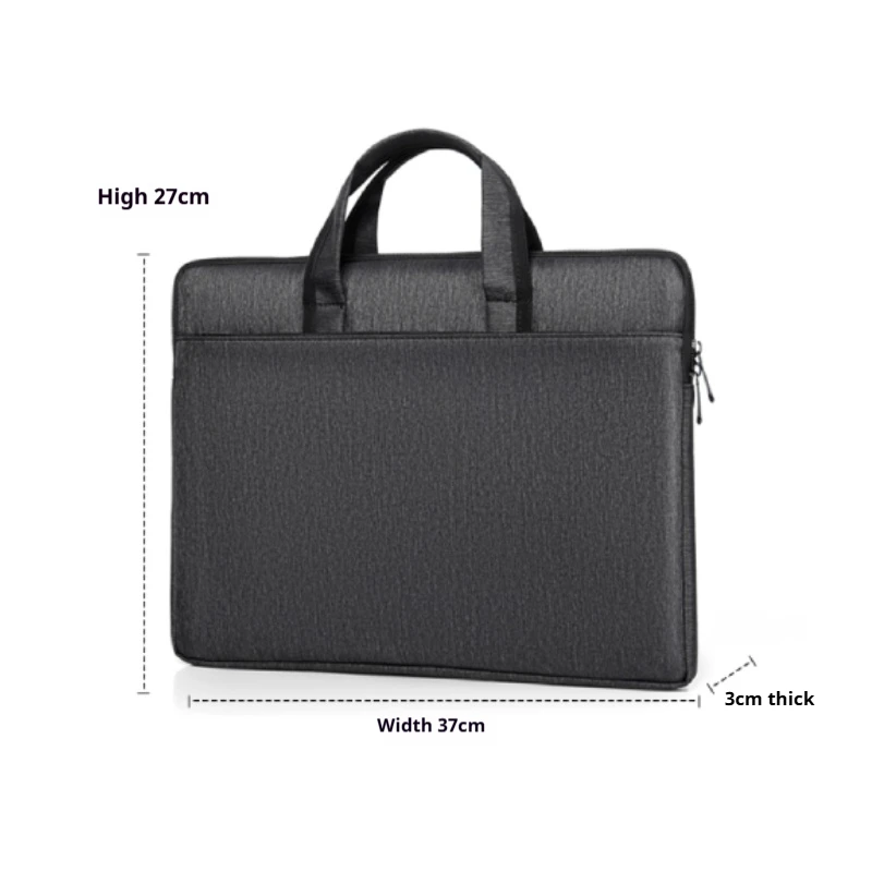 حقيبة كمبيوتر محمول أنيقة، حقيبة أعمال ذات سعة كبيرة، تصميم بسيط - مثالية للمدرسة والمكتب والتنقل اليومي #2