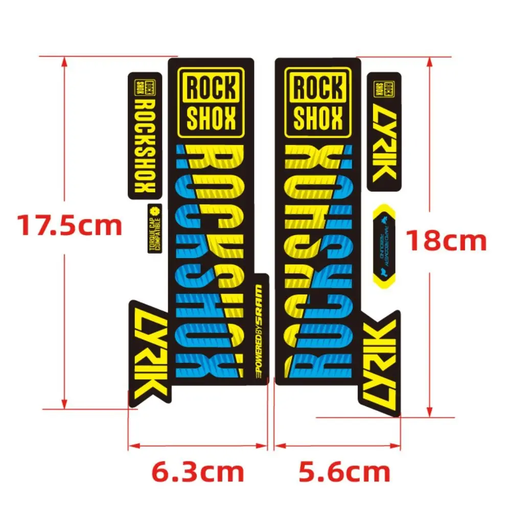 1 Set Vorderradgabel Aufkleber PVC Mountainbike Fahrrad Stoßdämpfer Vorne Farbwechsel Wasserdicht Aufkleber 8 Farben Neu – Detail 1