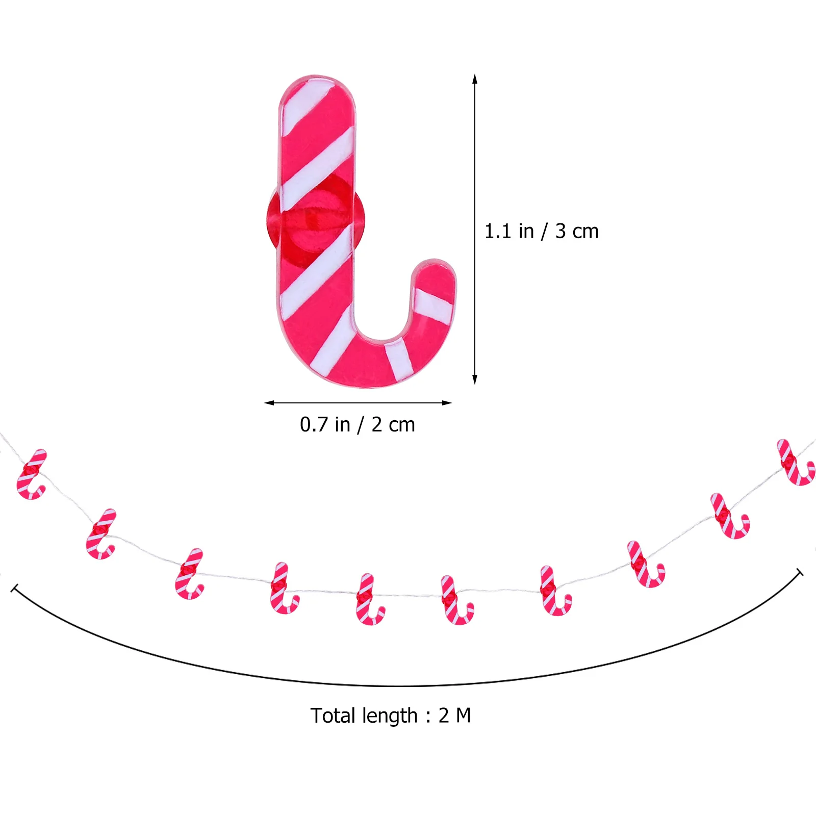 2 قطعة عيد الميلاد موضوع سلسلة أضواء الأسلاك النحاسية LED مصابيح معلقة أضواء الزخرفية لشجرة جدار حديقة مهرجان الحفلات #5