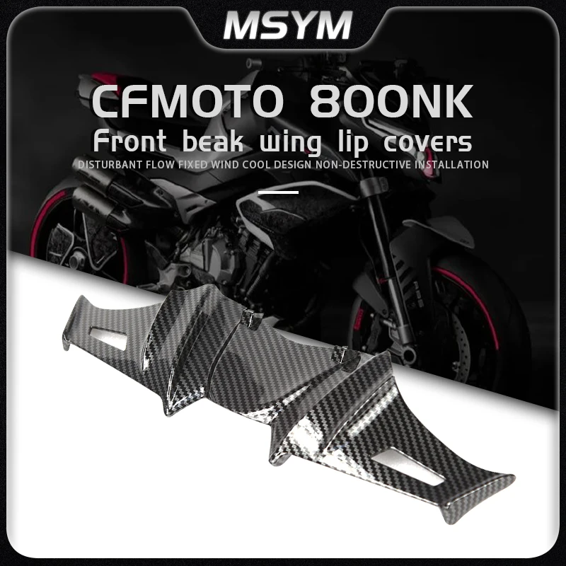 

Motorcycle Front Wheel Fender Lower lip fish mouth fixed wind lower deflector spoiler accessories For CFMOTO 800NK nk800 nk800