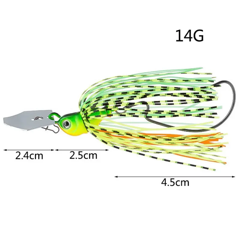Spinnerbait OUTKIT falda silicona cuerpo metálico - imagen 3