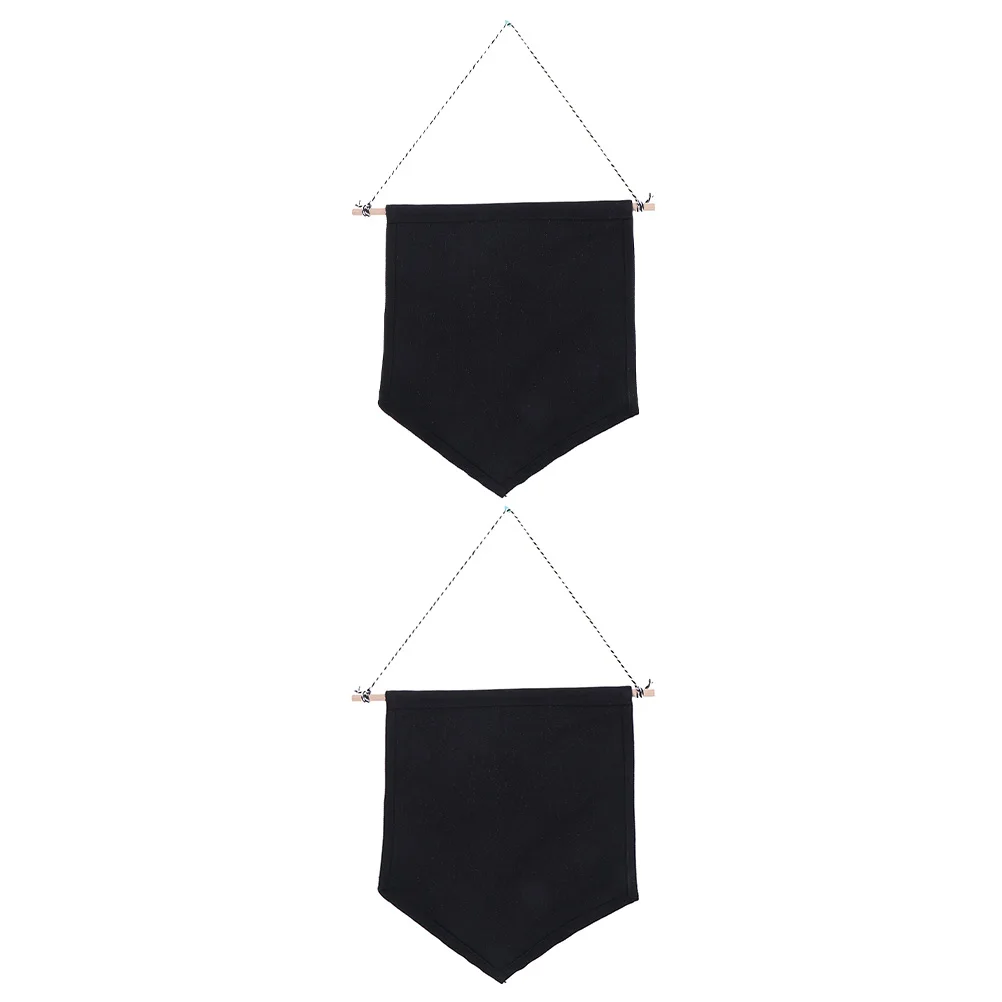

2 pcs Brooch Banner Wall Hanging Display For Pins Badges Creative Pennant Banner Home Office Decor Stitching Easy Diy
