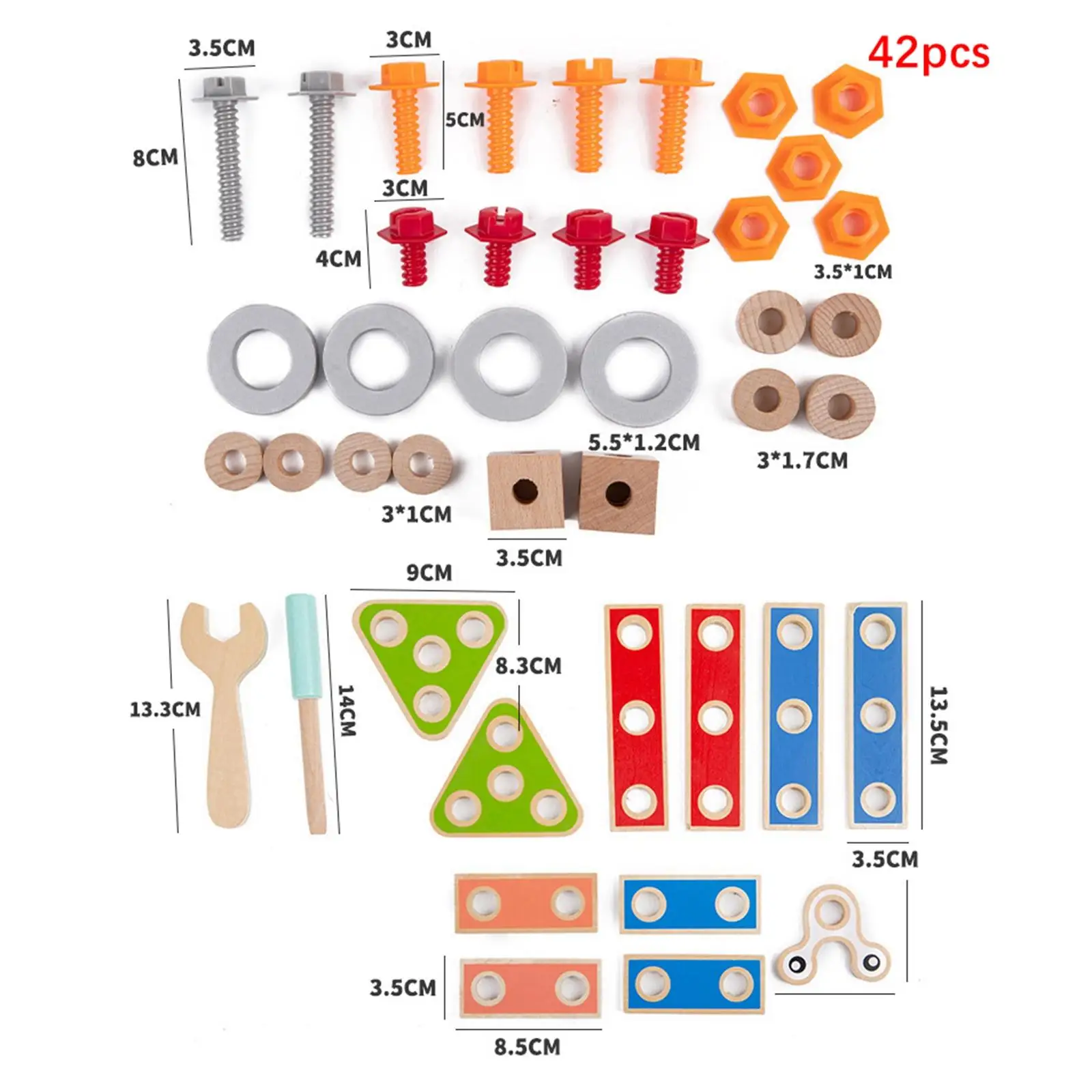 Crianças porca e parafusos brinquedo porca quebra-cabeças bloco forma e correspondência de cores montessori brinquedo educativo para pré-escolar meninos meninas crianças