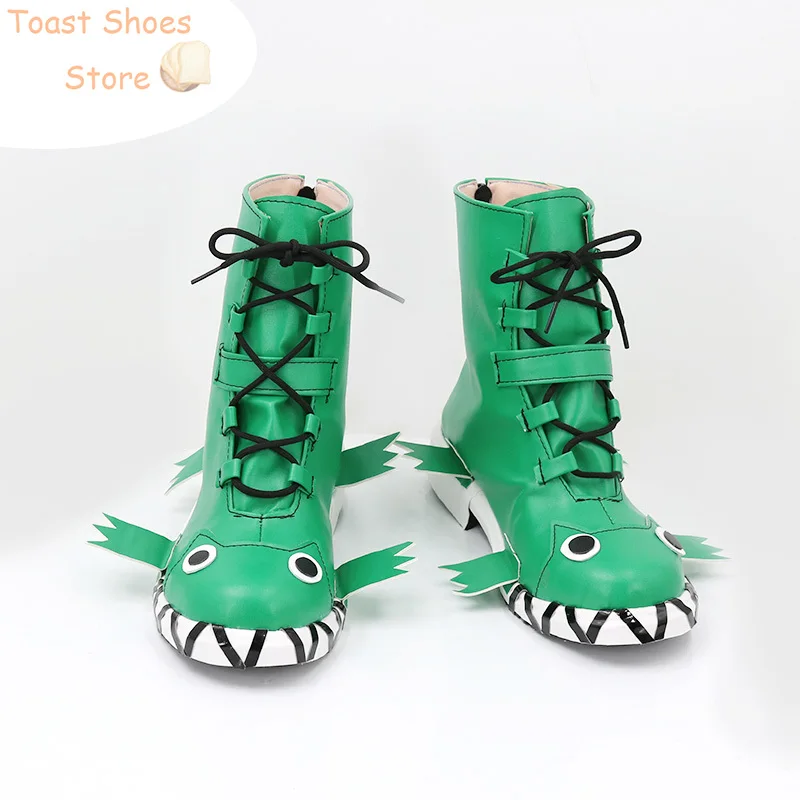 Valac Clara Cosplay Shoes Anime Welcome to Demon School Cosplay Prop PU Leather Shoes Halloween Carnival Boots  Costume Prop