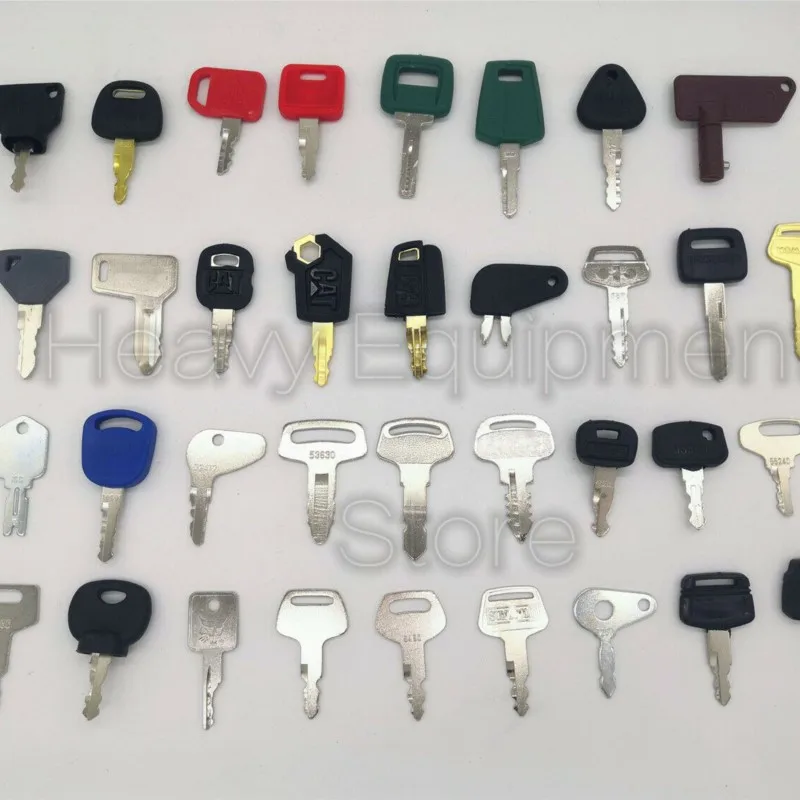 35 Heavy Equipment Key for Caterpillar Hitachi Kubota Volvo JLG Deawoo Doosan Komatsu John Deere IHI Hyundai Yanmar JCB Bobcat P