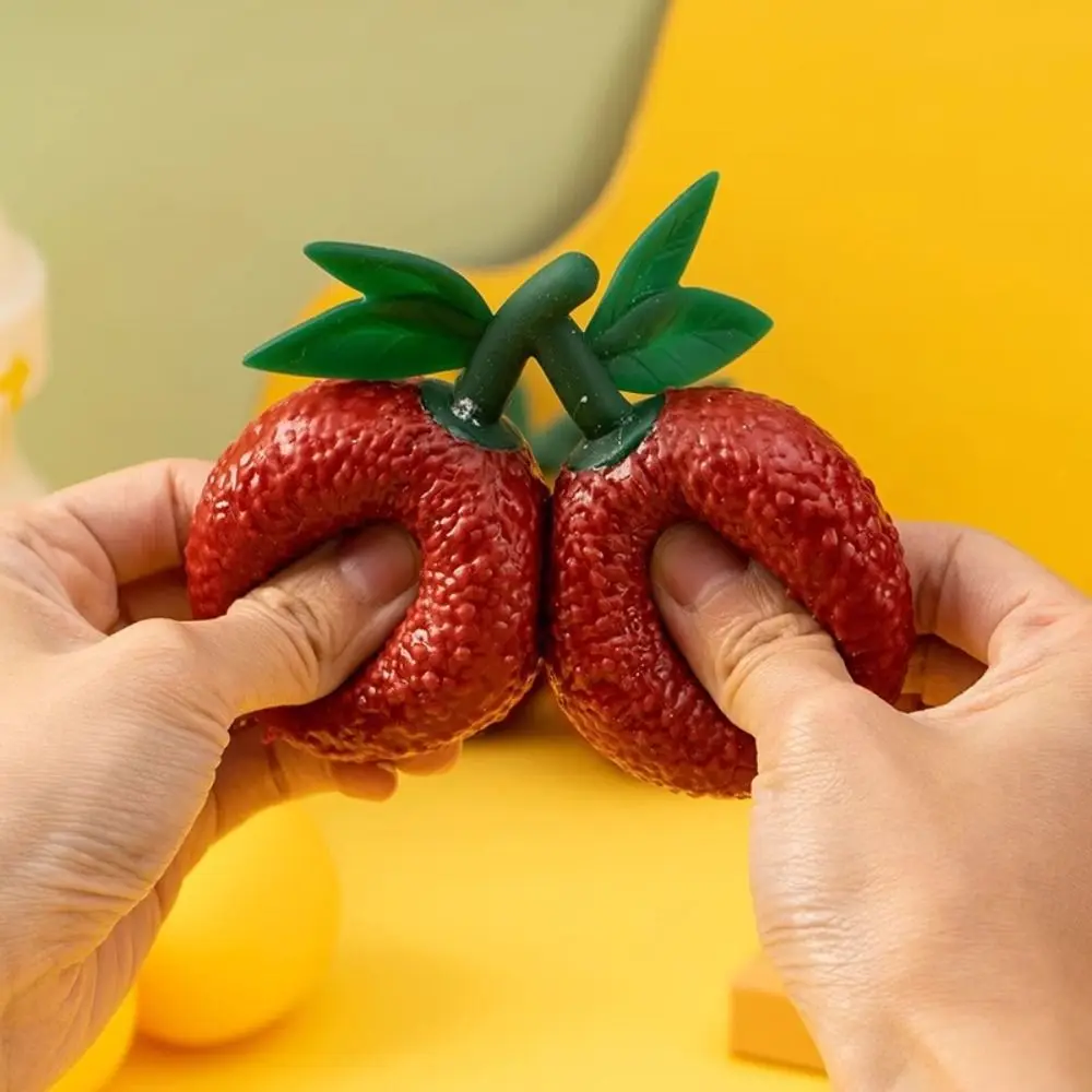 

Свежая резиновая игрушка, формируемая игрушка-непоседа Yangmei, шампуры, сжимаемая игрушка, реалистичная имитация фруктов, игрушка-щипцы