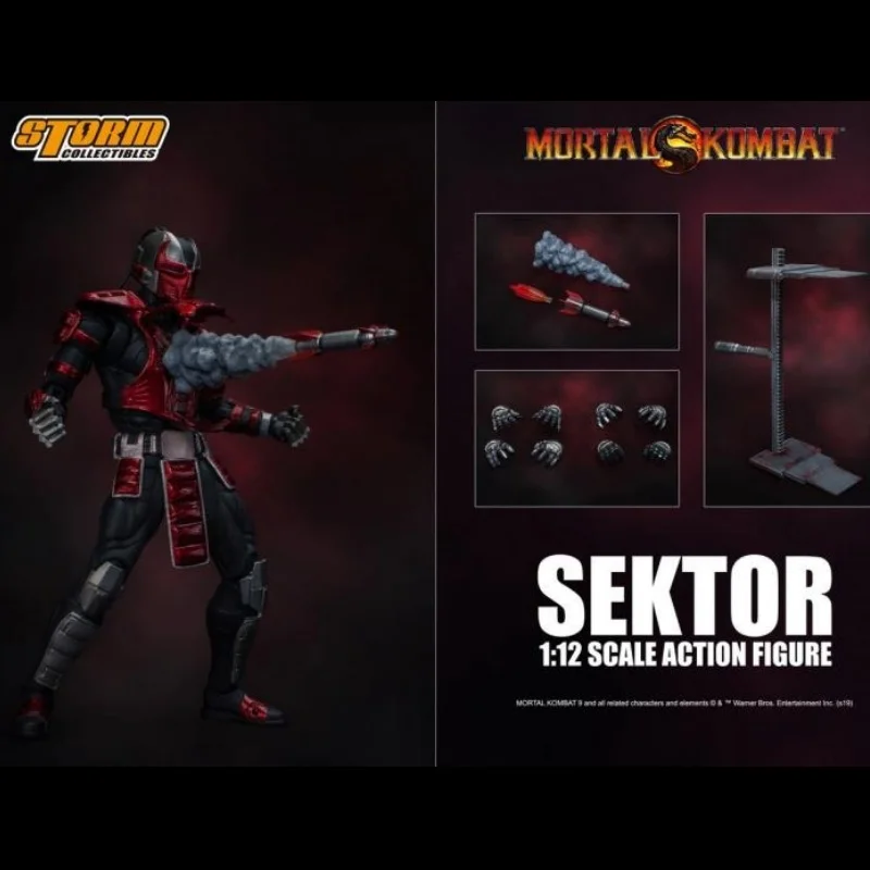 

In Stock Original Storm Toys 1/12 Sektor Mortal Kombat Fire Effects Special Edition Soldier Model Full Set 6'' Action Figure Toy