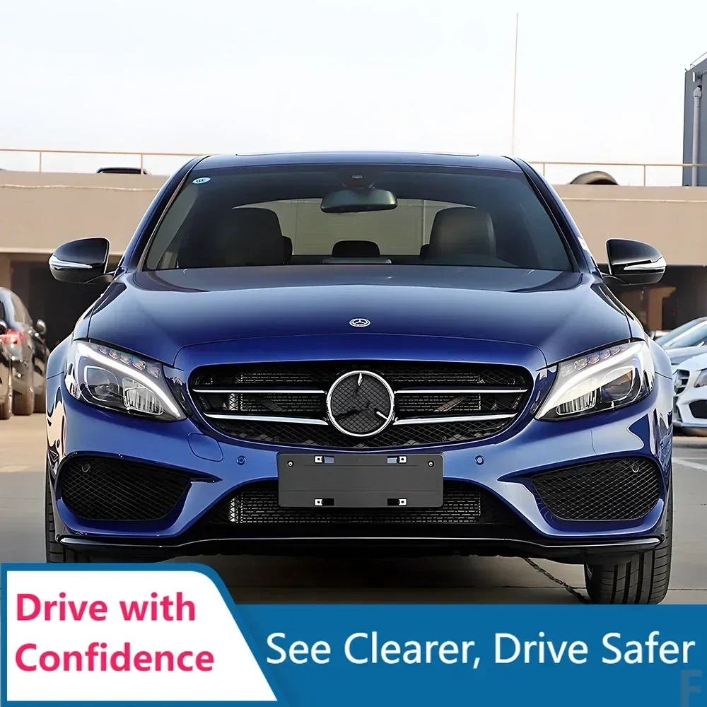 

Модифицированные автомобильные передние фонари, замена для Benz C-Class W205 2015-2018, светодиодные автомобильные фары в сборе, аксессуары для линз проектора