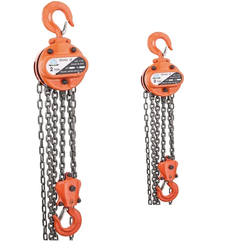 Manual Hand 1/2/3/5 Ton Pulley Chain Block