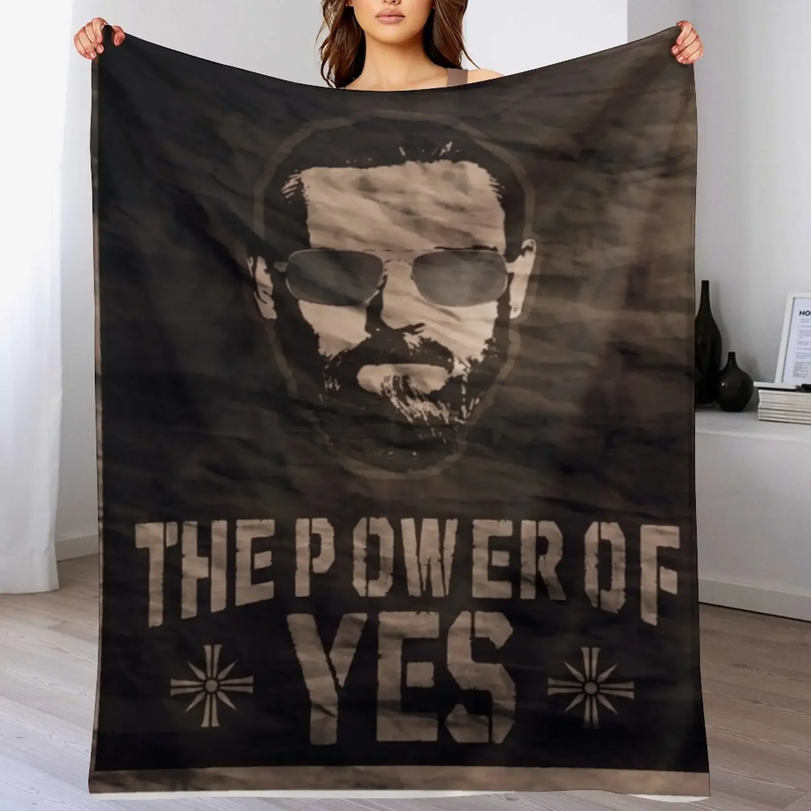 The Power of Yes Throw Blanket Shaggy Furry Soft Blanket for Bedroom Living Room