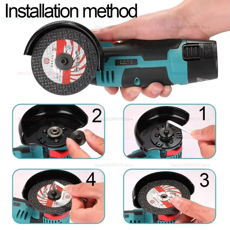 Polisher Cutting Tool for DIY Home Renovation and Metal WoodWORK 12V Cordless Angle Grinder Brush Cutter Portable image 6