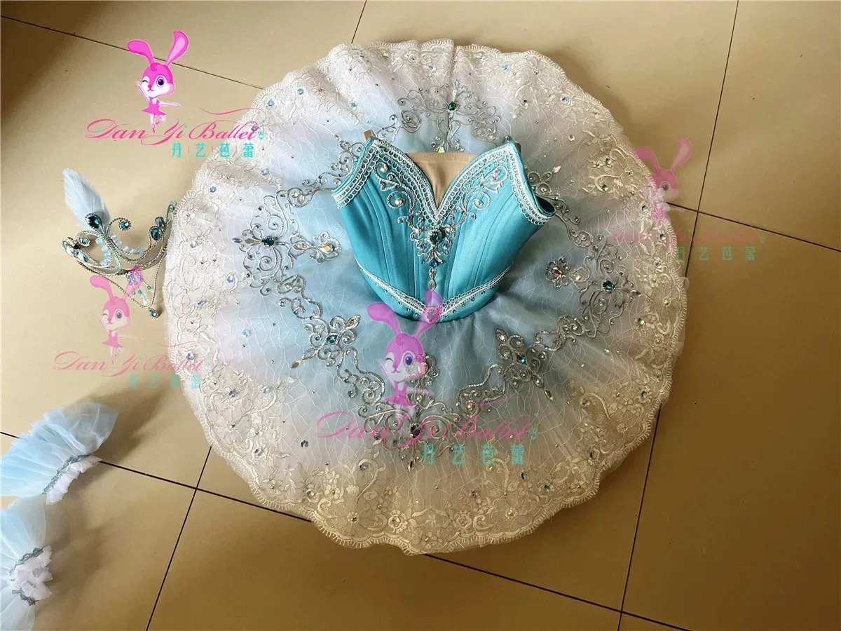 Danyiballet professional ballet children's blue blue bird ballet dress competition performance customization