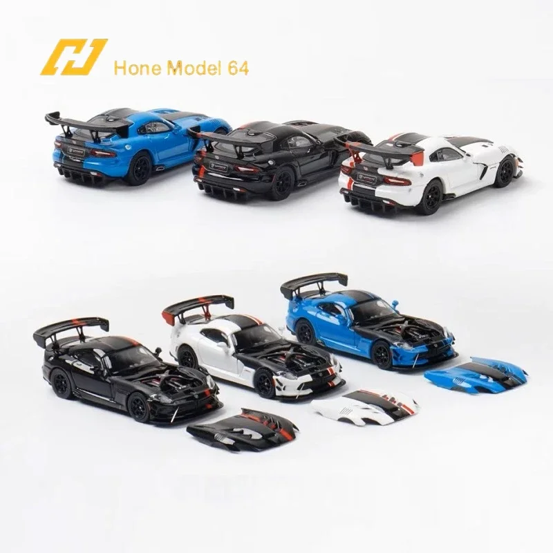 

Hone Model 1:64 Viper ACR Metallic blue / black / white Die-Cast Car Model Collection Miniature