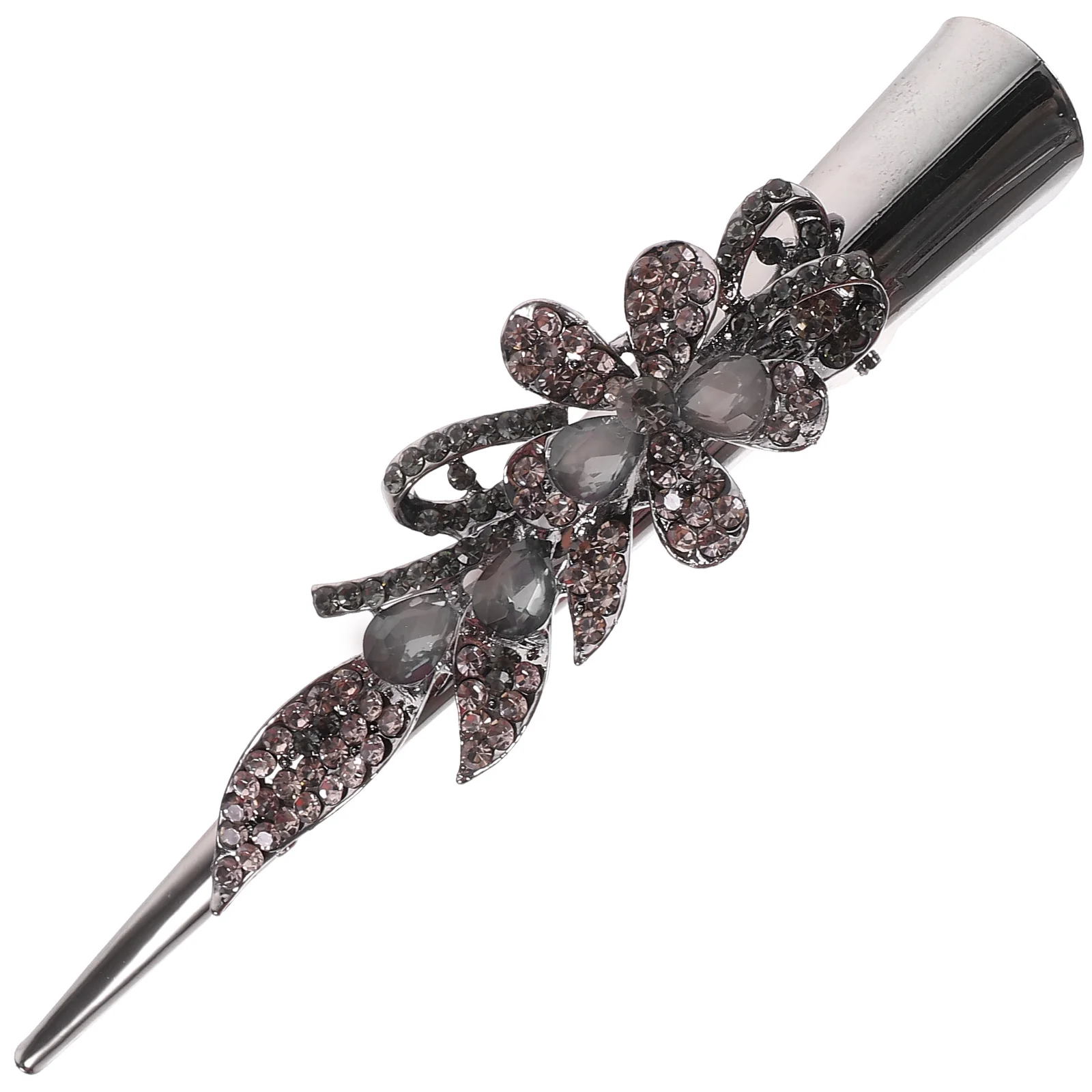 

Rhinestone Duckbill Clips Alligator Clips For Women Fine Thick Sparkly Hairdressing Accessories Retro Billed Hair Clamps Party