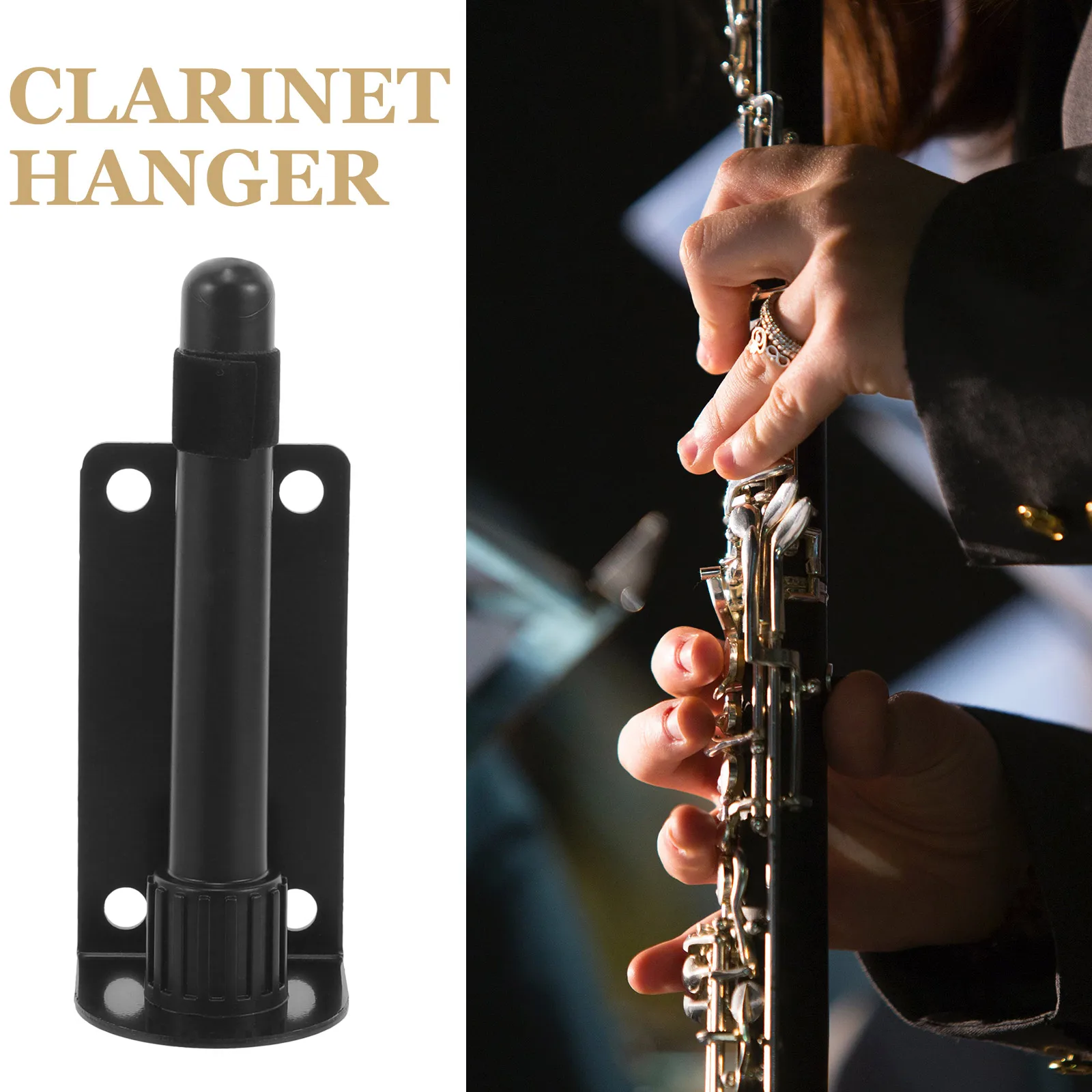 

Flute Clarinet Metal Flute Support Instrument Holder Durable Rack Clarinet Accessories Slot Plate For Wind Accessories