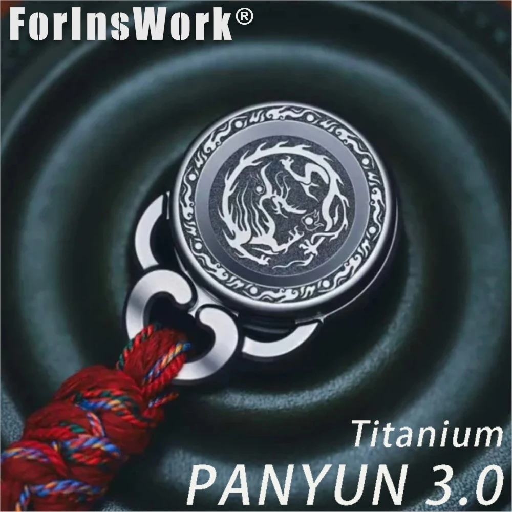 YEDC PANYUN 3.0 Titanium Haptic Coin Ratchet Fidget Toy Upgraded Stress Relief EDC Stainless Steel AnxietyToys Desk Hand Spinner