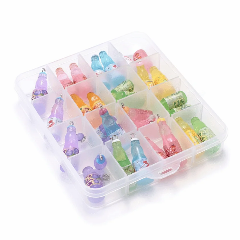 

10Pcs Resin Simulation Drink Bottle Pendants Juice Bottle Resin Pendant Charms Colorful Mini Juice Bottle Drink Pendant Cute