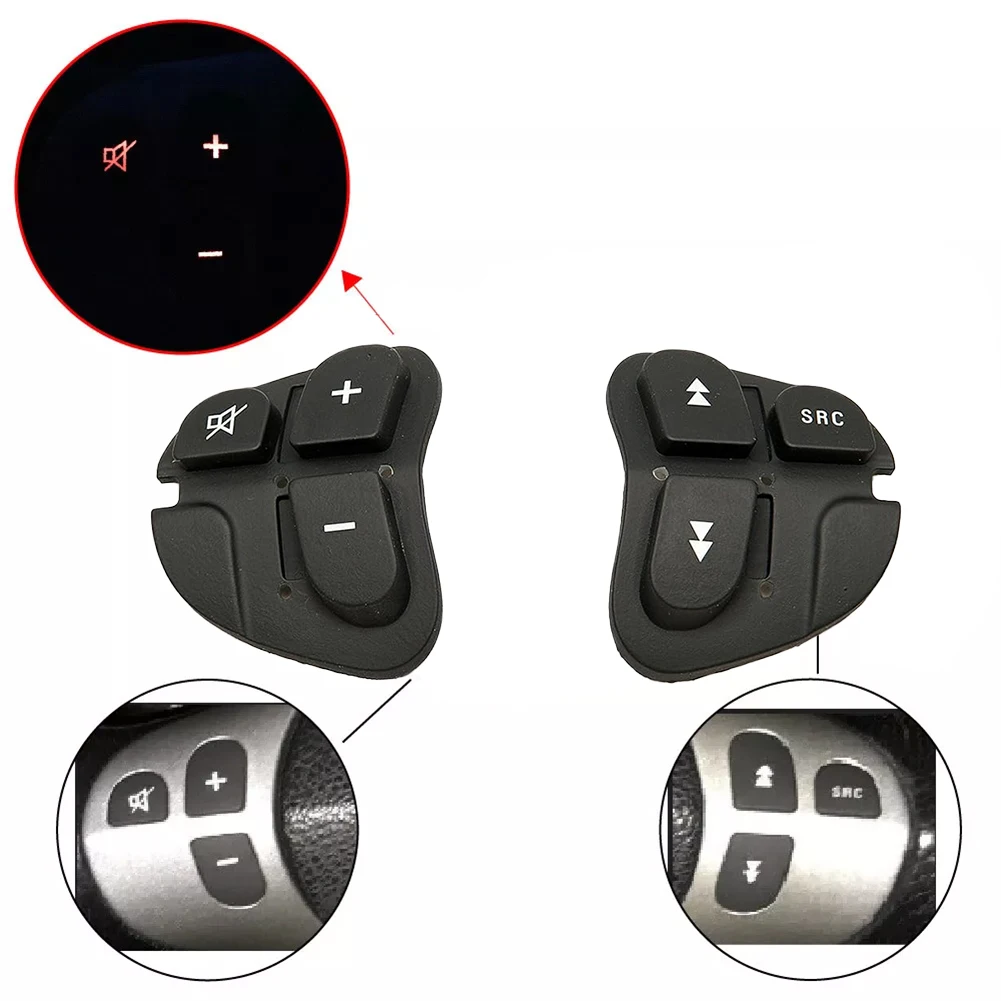 2pcs For Alfa 147 156 166 GT Multi Function Steering Wheel Audio Switch Buttons Interior Replacement Parts