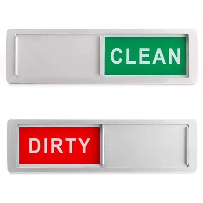 Dishwasher Magnet Clean Dirty Sign Non-Scratching Strong Magnet 2 Double-sided Dirty Clean Dishwasher Magnet Cover  Decoracion