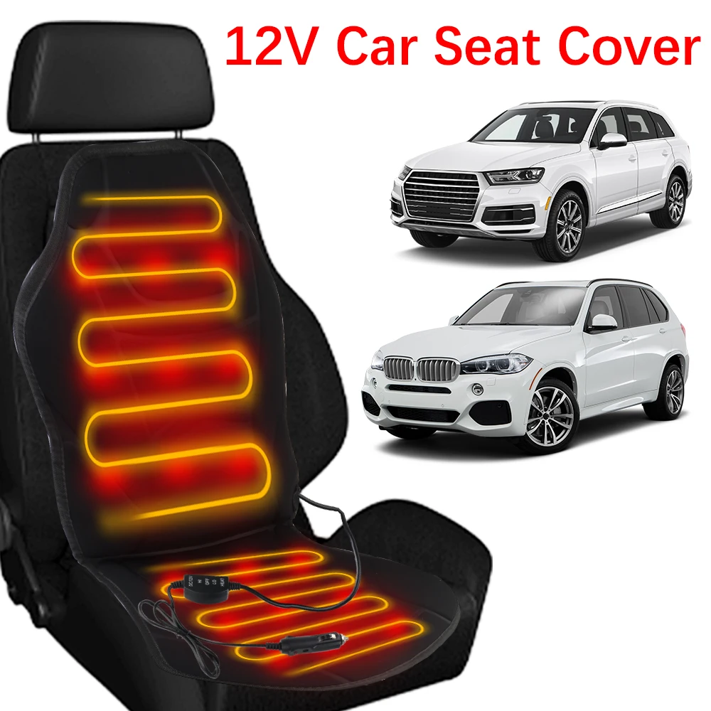 Universal for Winter/Cold Days Winter Seat Heater 12V Car Heated Seats Car Seat Heating Cushion Cover Car Electric Heated Seat