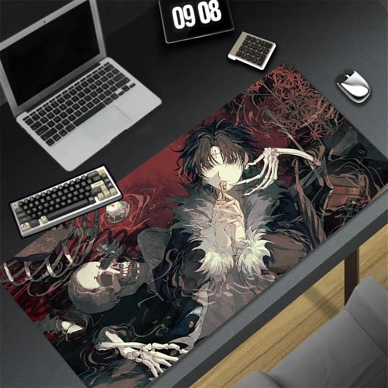 

Computer Gaming Accessories Mousepad Office PC Mouse Pad Keyboard Pad Desk Decoracion H-hunter x H-hunter Chrollo Anime Desk Mat
