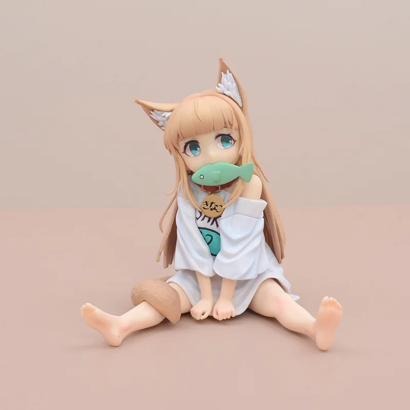 

Anime Character My Cat Is A Cute Girl Q-version Sitting Posture Car Desktop Ornament Gift Small Figurines & Miniatures