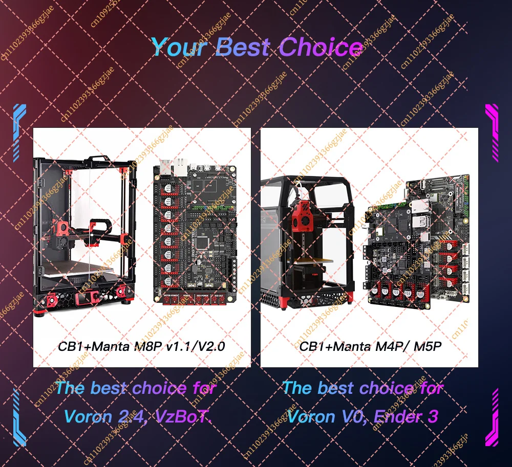 BIGTREETECH Manta M8P V2.0 Motherboard STM32H723ZE 32bit for Klipper Raspberry Pi  For Voron V0 Ender 3 3D Printer Control Board