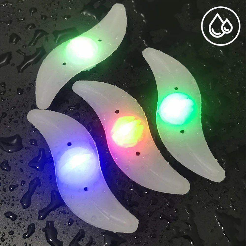 New Bicycle Spoke Lights 3 Lighting Mode MTB Road Bike Wheel Decoration LED Neon Color Night Cycling Safety Warning FlashLamp