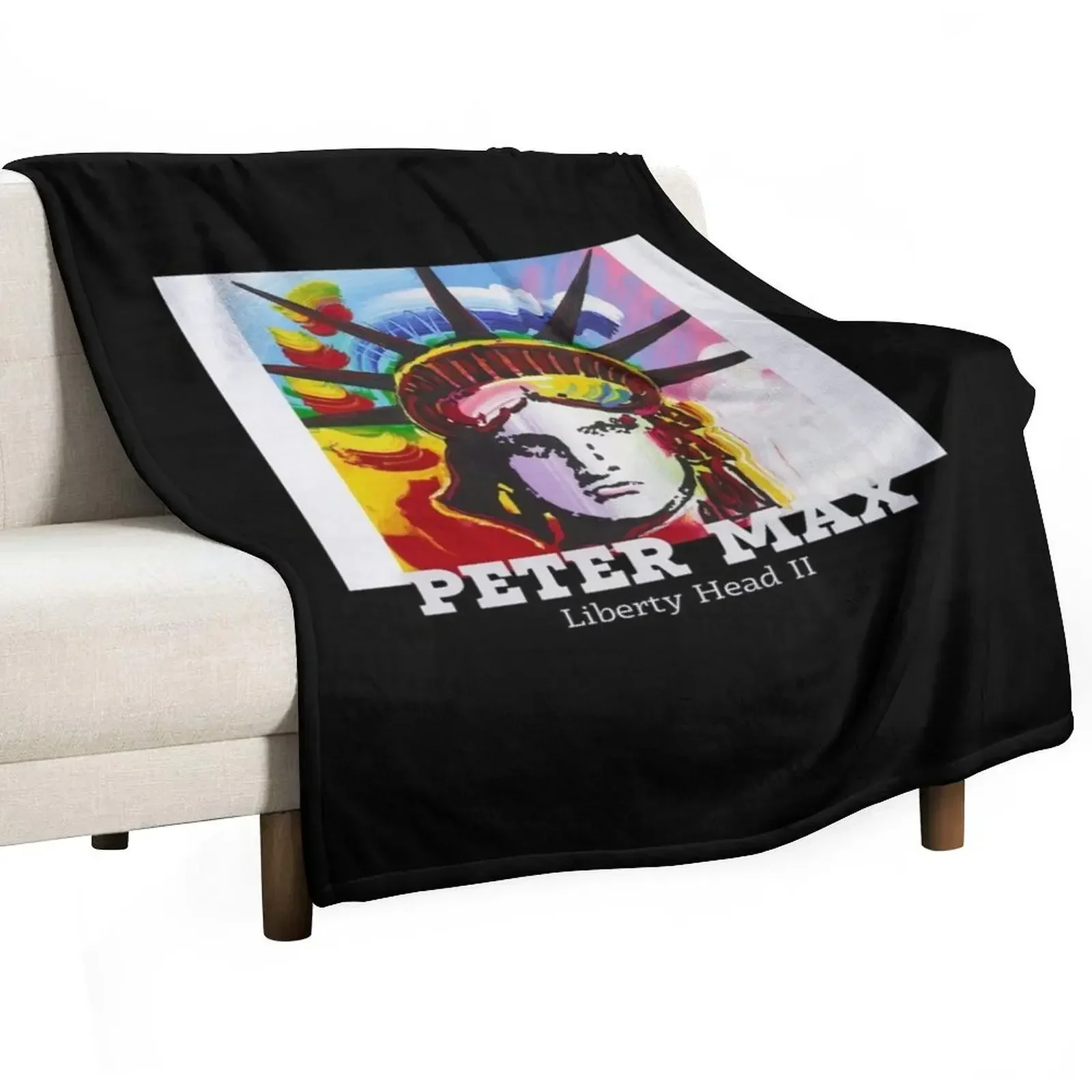 Peter Max Painting Throw Blanket Long Lasting Soft Plush Blanket for Daily Use