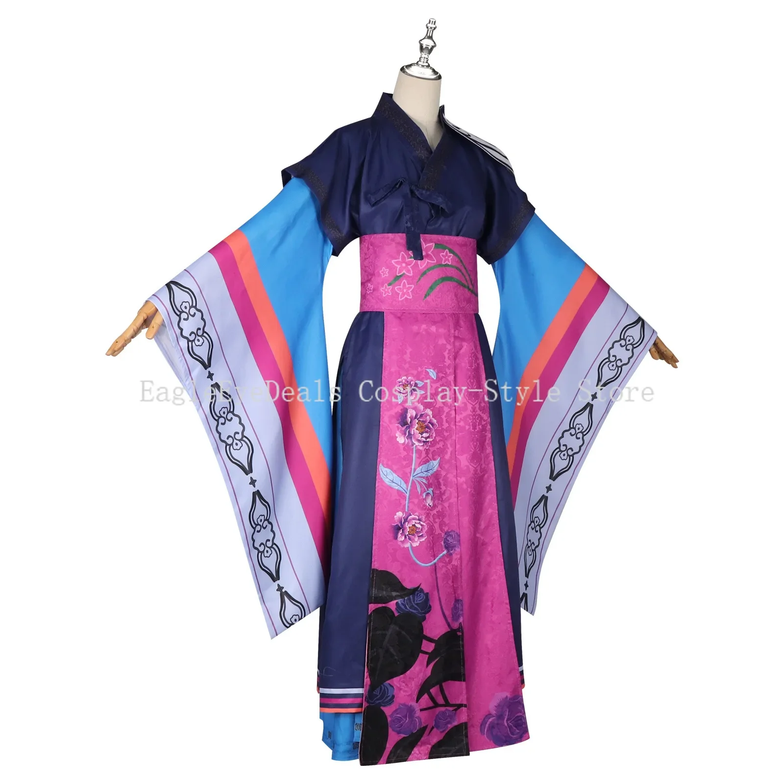 KPop cazadores de demonios Rumi Mentor Celine disfraz de Cosplay bruja Ancestor sombrero grande bata uniforme mujer traje de fiesta de Halloween S-XXL