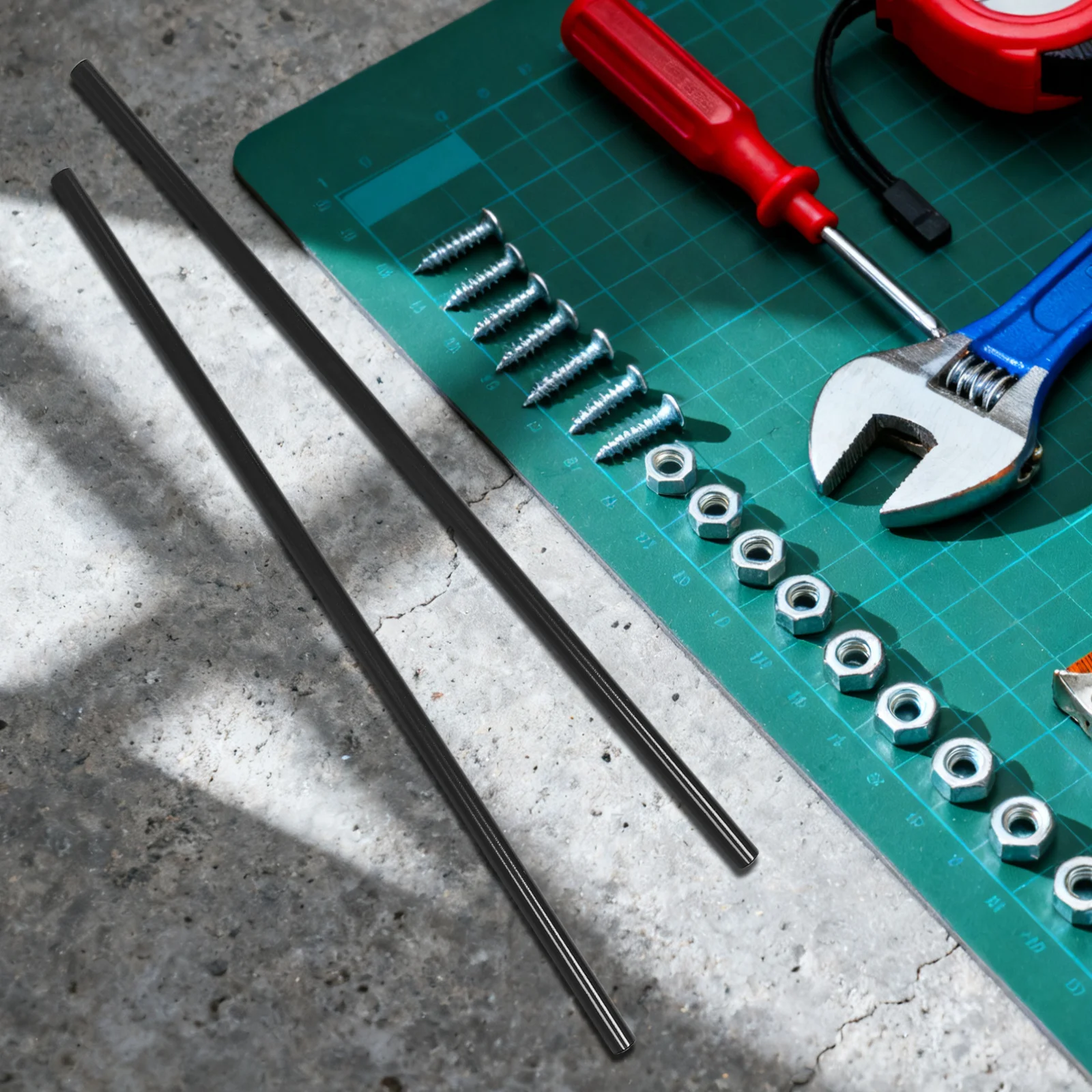 

8pcs Black 16Mm Diameter Iron Round Tube For Clothing Rack Shoe Rack Detachable Support Wardrobe Closet Storage Organization