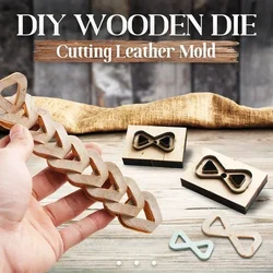 Skórzane metalowe wykrojniki do łączenia pasków plecaka, DIY Leathercrafts Cut Mold Punch Die Bow Shape Embossing Making Set