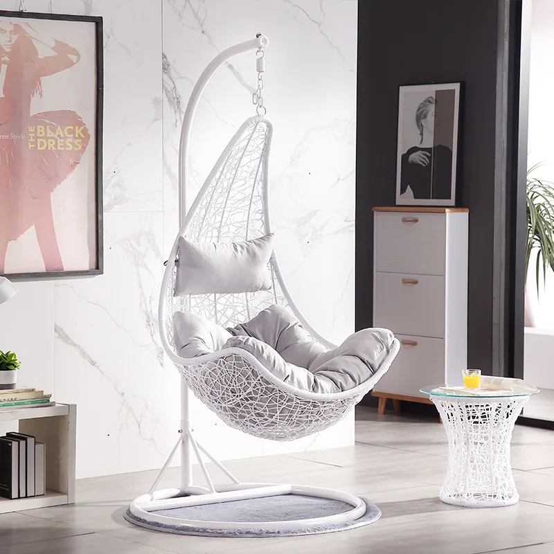 

Hanging basket swing household small hanging chair imitation rattan chair cradle chair bird's nest indoor balcony lazy single ha