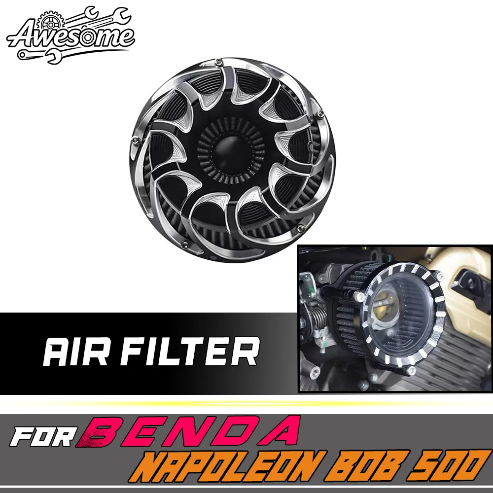 For BENDA CHINCHILLA 500 NAPOLEON BOB 500 transparent air filter cover for chinchilla 500 napoleon bob 500 air filter accessorie