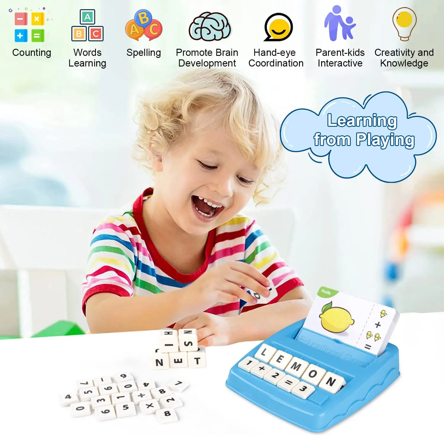 Children's educational toys supporting alphabet arithmetic games for boys girls 4-12 years old gift toys early education tools