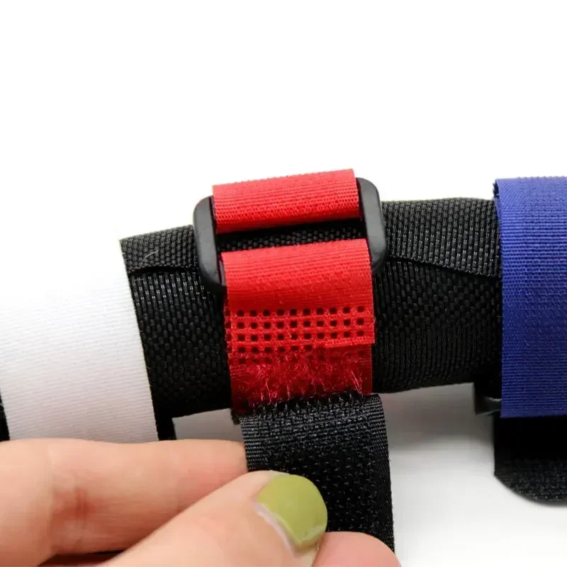 10~300pcs Self Adhesive Cable Ties Reusable Width 20mm Bundle Fastener Nylon Hook Loop Straps Reverse Buckle Line Wire Organizer