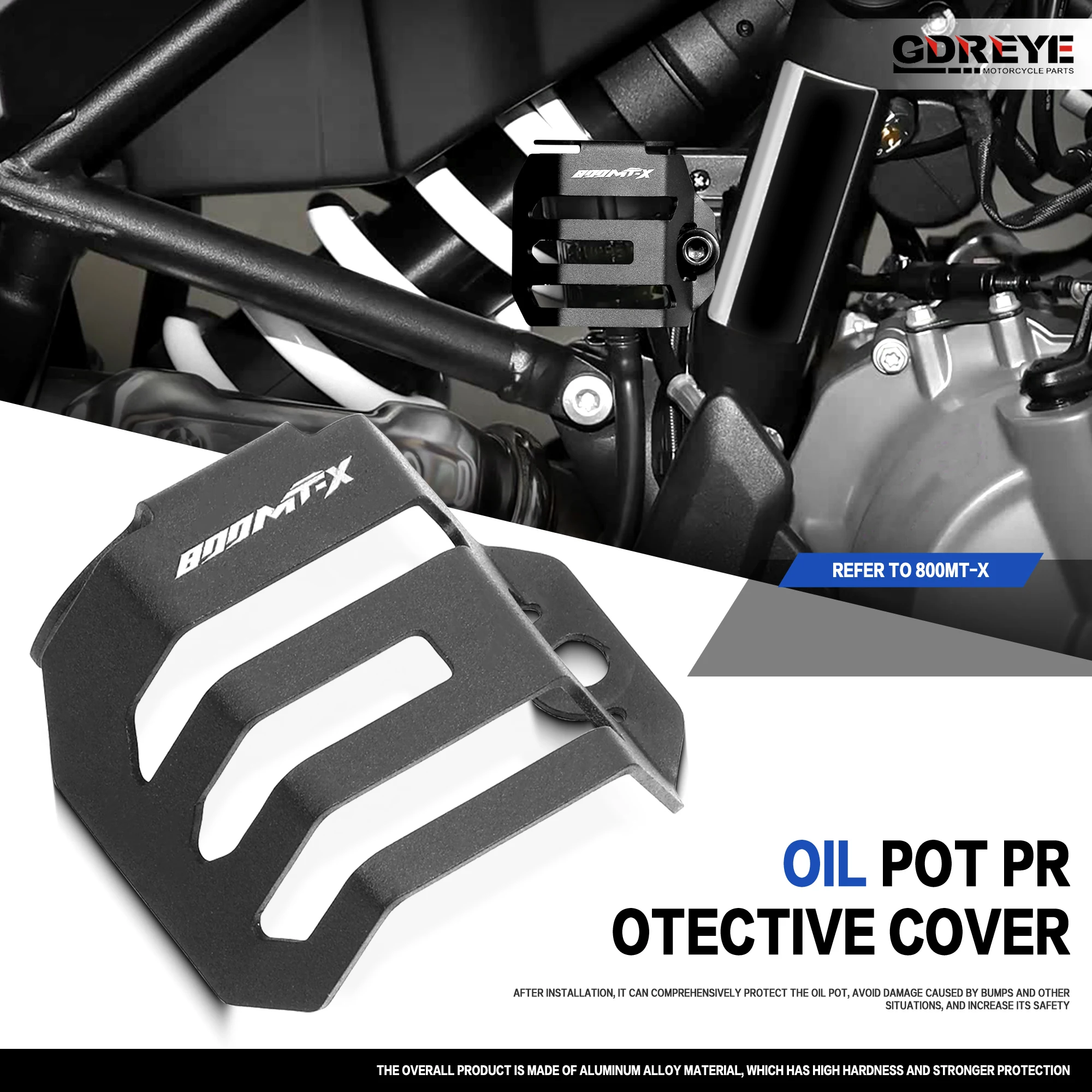 

For CFMOTO 800MT-X 800 MTX Motorcycle 800 MT-X Rear Brake Fluid Reservoir Tank Guard Brake Master Cylinder Protector Cover