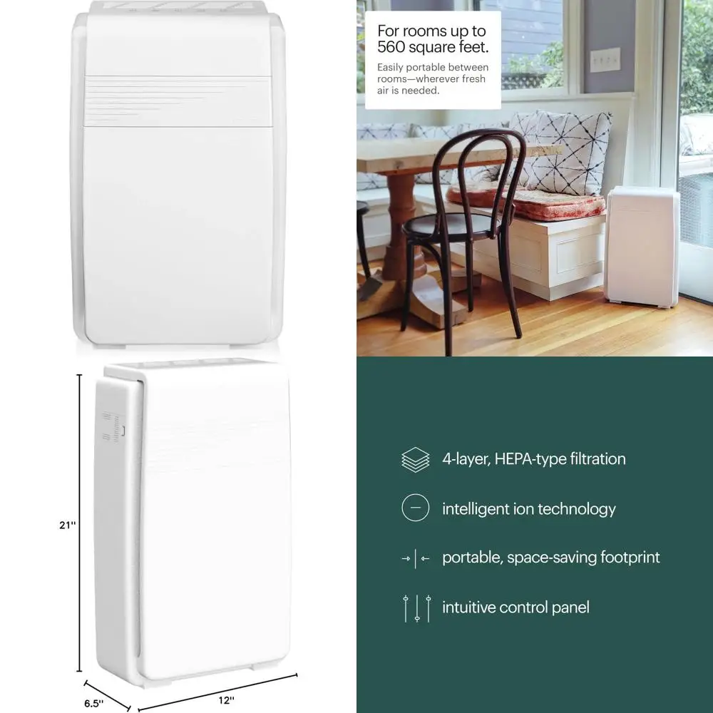 

5-ступенчатый очиститель воздуха с интеллектуальной ионной технологией, сертифицированный CARB, модель 560s