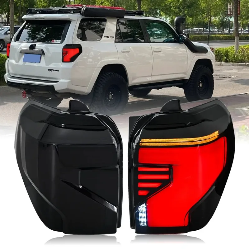 1Pair LED Turn Signal Tail Lights For Toyota 4Runner 2010-2022, Smoke Brake Lamps Assembly Plug and Play