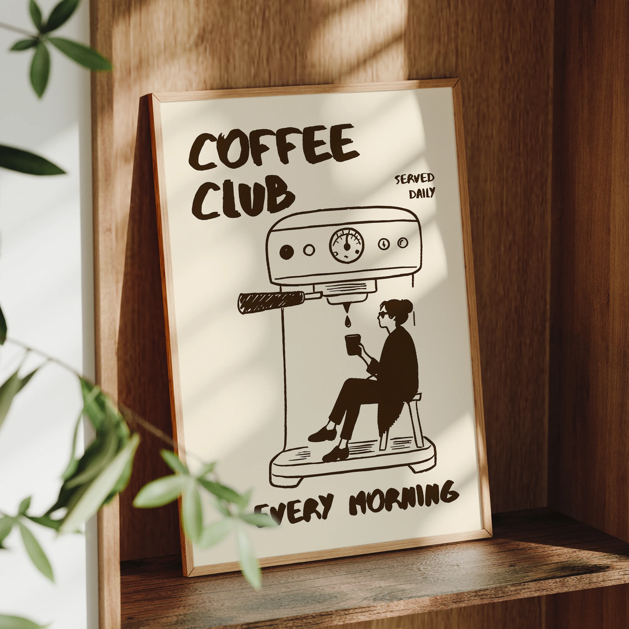 1pc CoffeeClub VintageCoffee A - Custom Map Poster 评论和价格