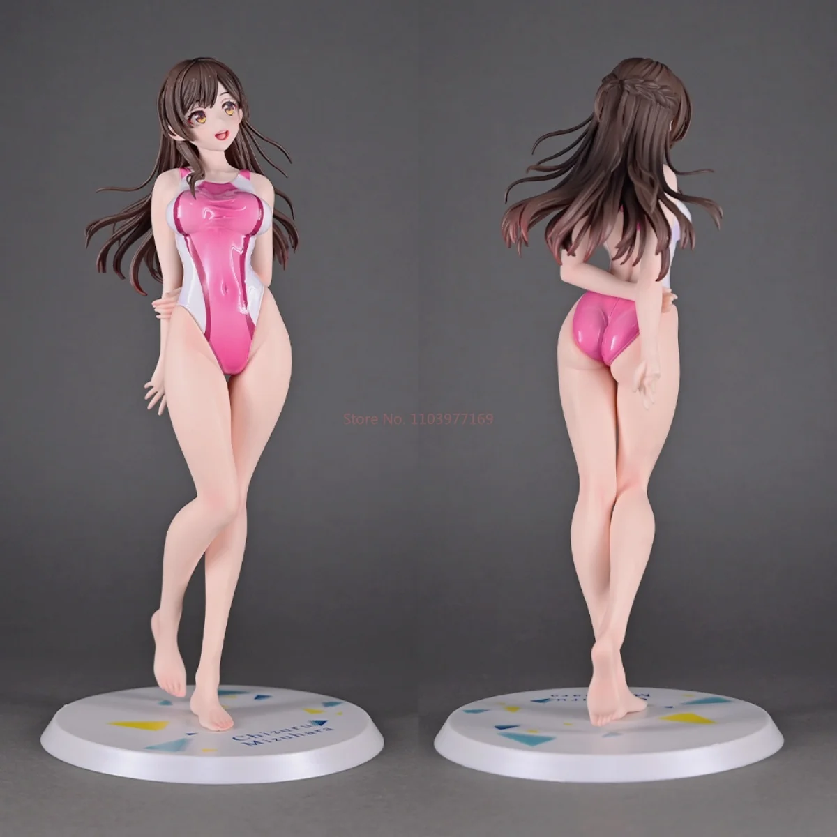 

In Stock 26cm Mizuhara Chizuru Anime Figure Doll In Competitive Swimsuit Collectible Girl Stance Theme Decorative birthday Gift