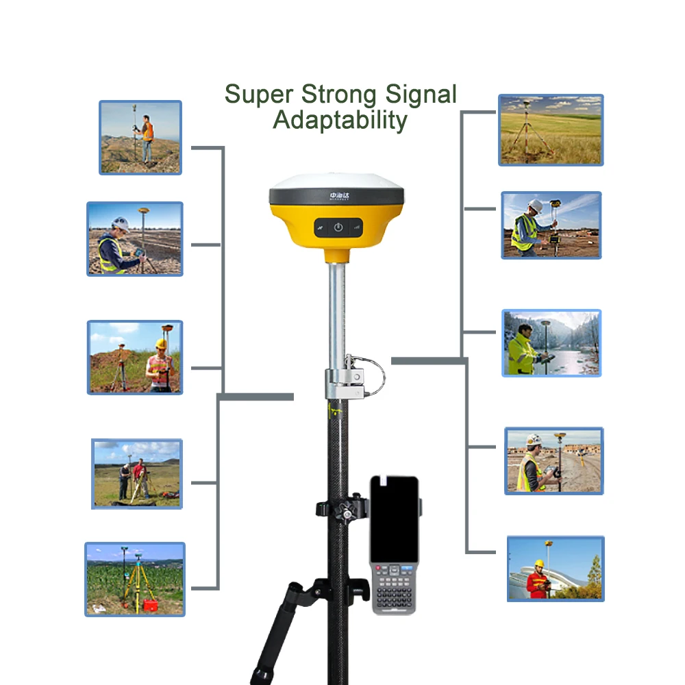 

V200 Высокоточный Gnss Gps Rtk Survey Instrument Двухчастотный Gnss-приемник Rtk Постоянный код без сбоя Rtk