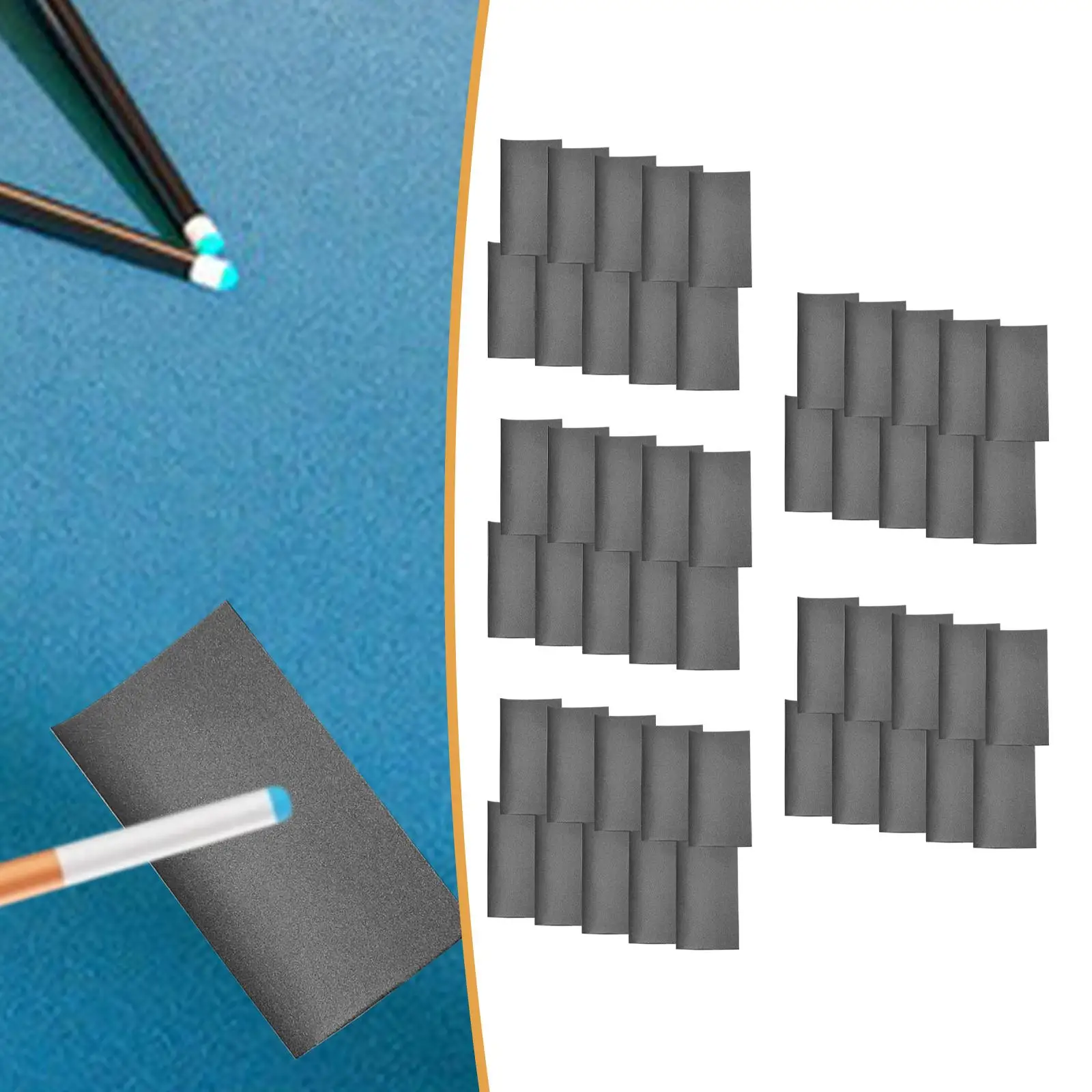 

Billiard Stick Shaft Sandpapers Billiard Cue Tip Repair Supply Sanding Tools for Snooker Cue Stick Cleaning Maintenance