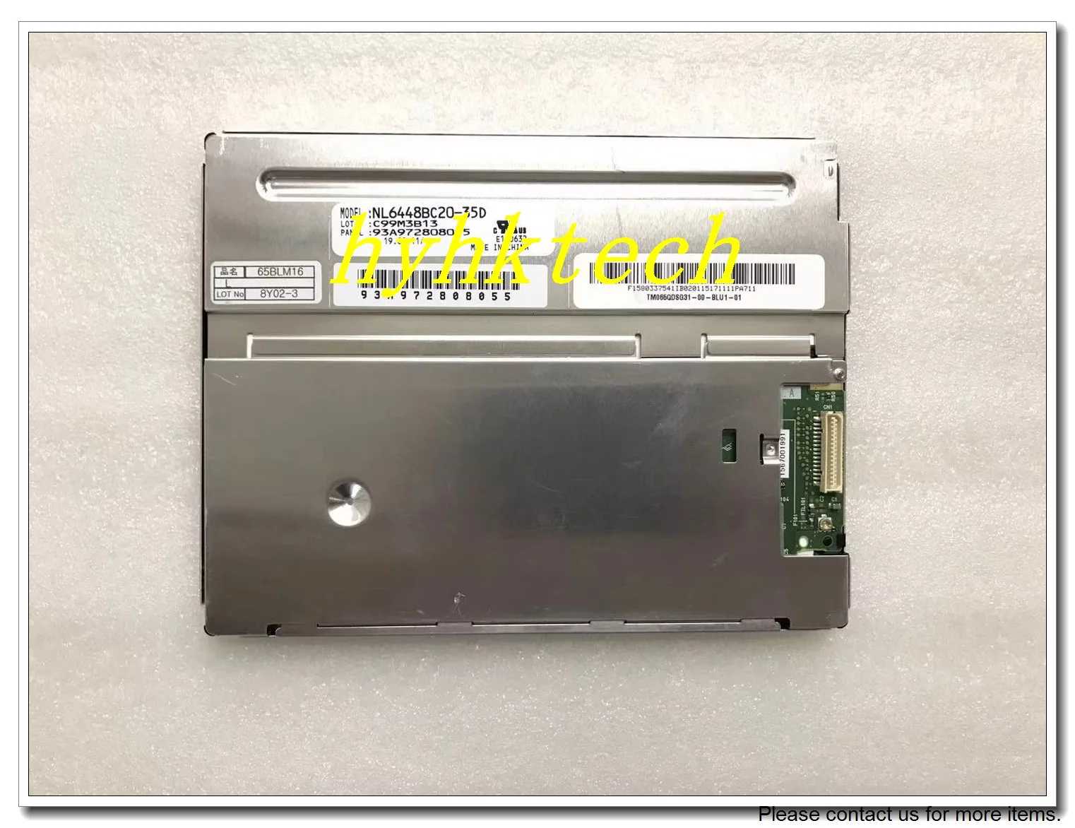 NL6448BC20-35C, NL6448BC20-35F, 6.5 INCH Industrial LCD,A+ Grade in stock, test working before shipment