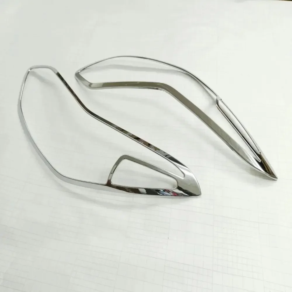 For Kia Sportage 4 QL 2016 2017 2018 ABS Chrome Front Lamp Shade Cover Headlight Covers Trim Sticker Car Accessories