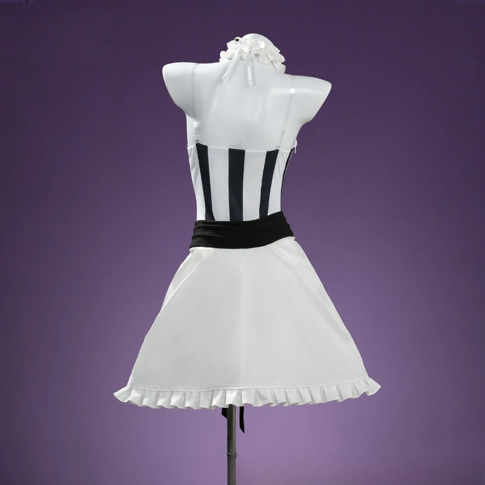 Francesca Prelati Cosplay Costume Set Anime Game Striped Mini Skirt Women Comic Con Halloween Stage Performance Party Outfit view 3