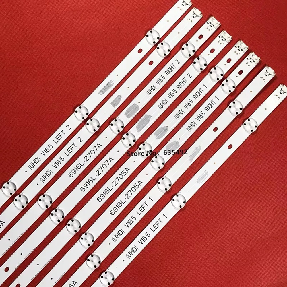 Светодиодная лента подсветки для 49UH6030 49UH6090 49UH6100 49UH6107 49UH6109 49UH6109 49UH6110 6916L-2709A 6916L-2710A 6916L-2711A 2712A