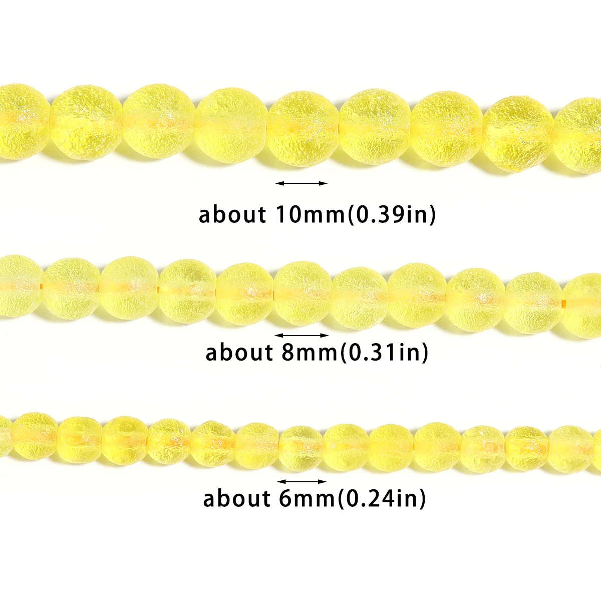 6/8/10mm Yellow Czech Meteorite Glass Beads Round Loose Beads For Jewelry Making DIY Charm Bracelet Earring